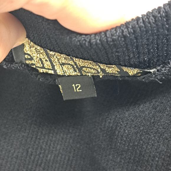 St. John Basics Tank Top And Skirt Set L 12 Santana Knit Crop Mini Vintage Black - Picture 5 of 12